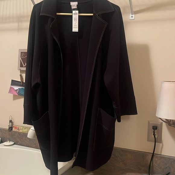 Chico's  “Travelers” Jacket size 1 - Picture 2 of 5